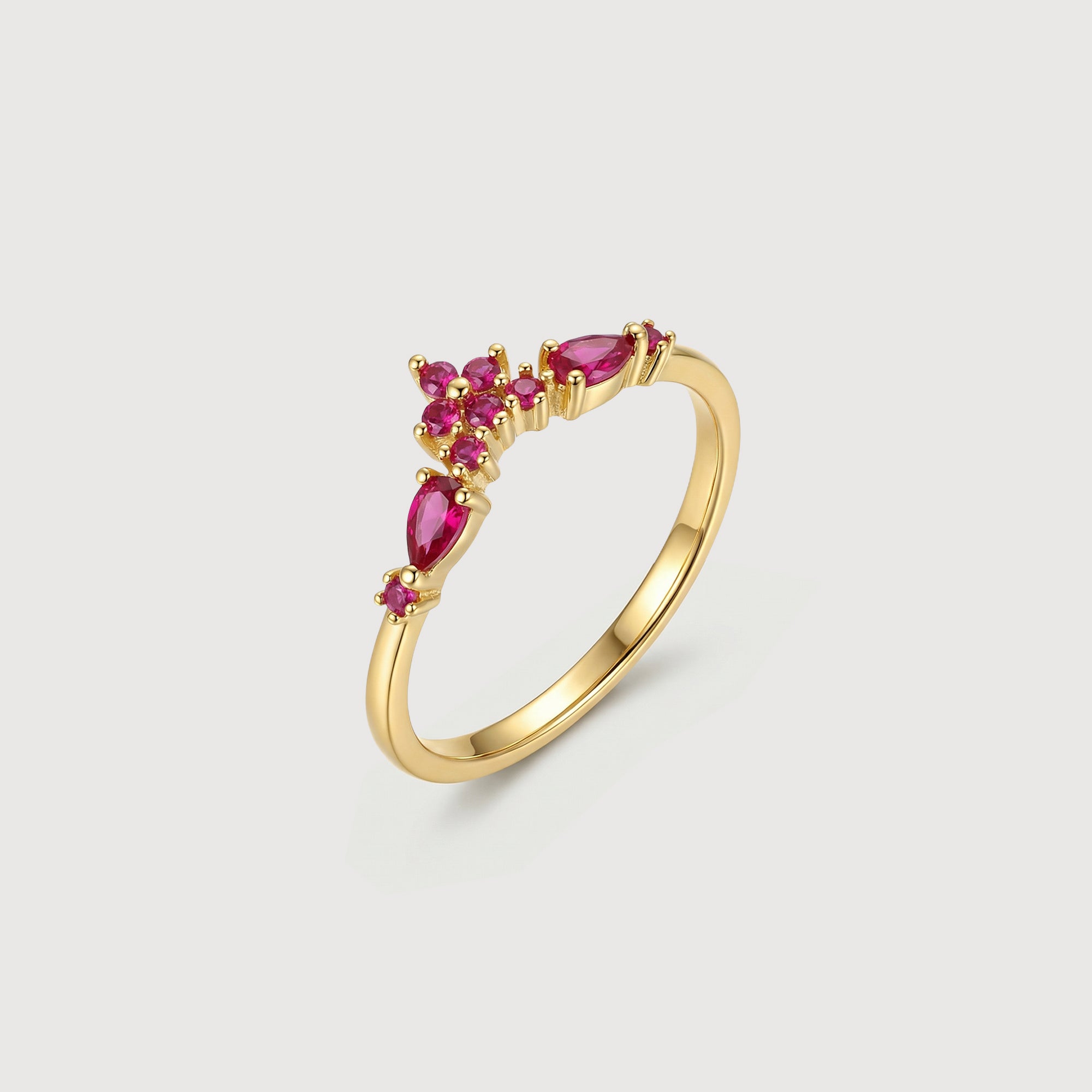 Ruby Crown Ring