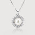 Pearl Halo Pendant Necklace
