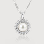 Pearl Halo Pendant Necklace