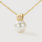 Gold Pearl Star Necklace