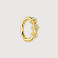 Floral Zircon Huggie