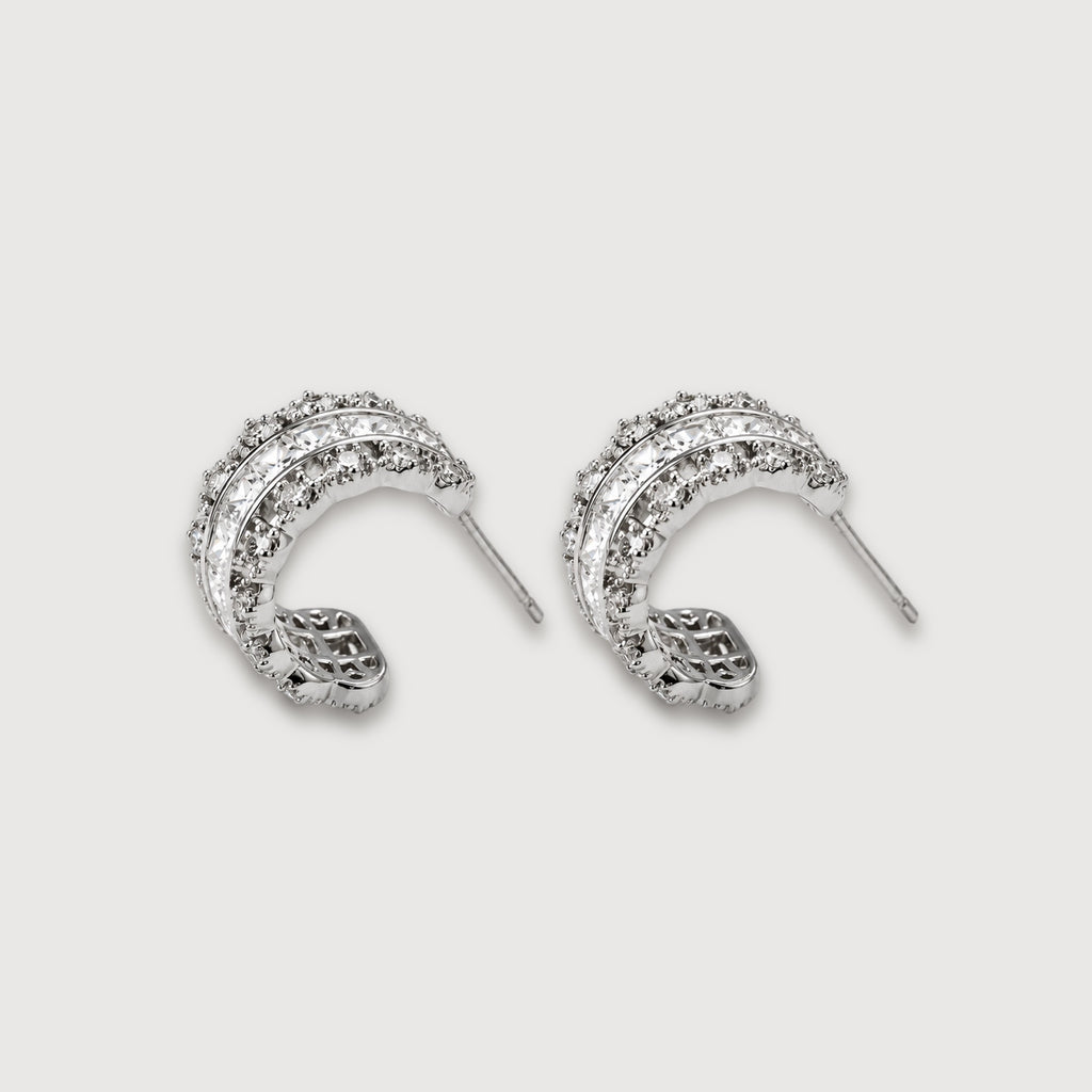 Luxe Zircon Hoop Earrings