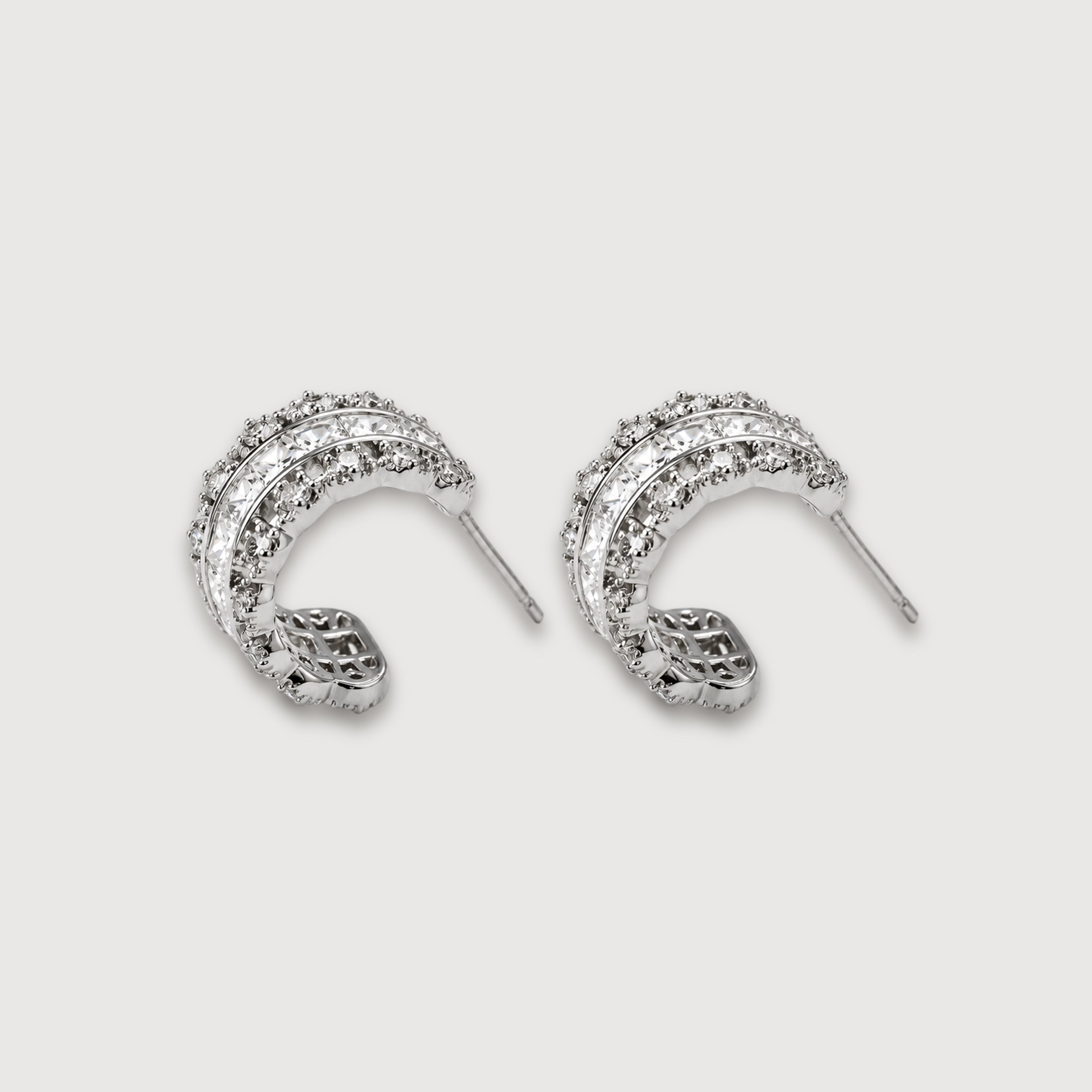 Luxe Zircon Hoop Earrings