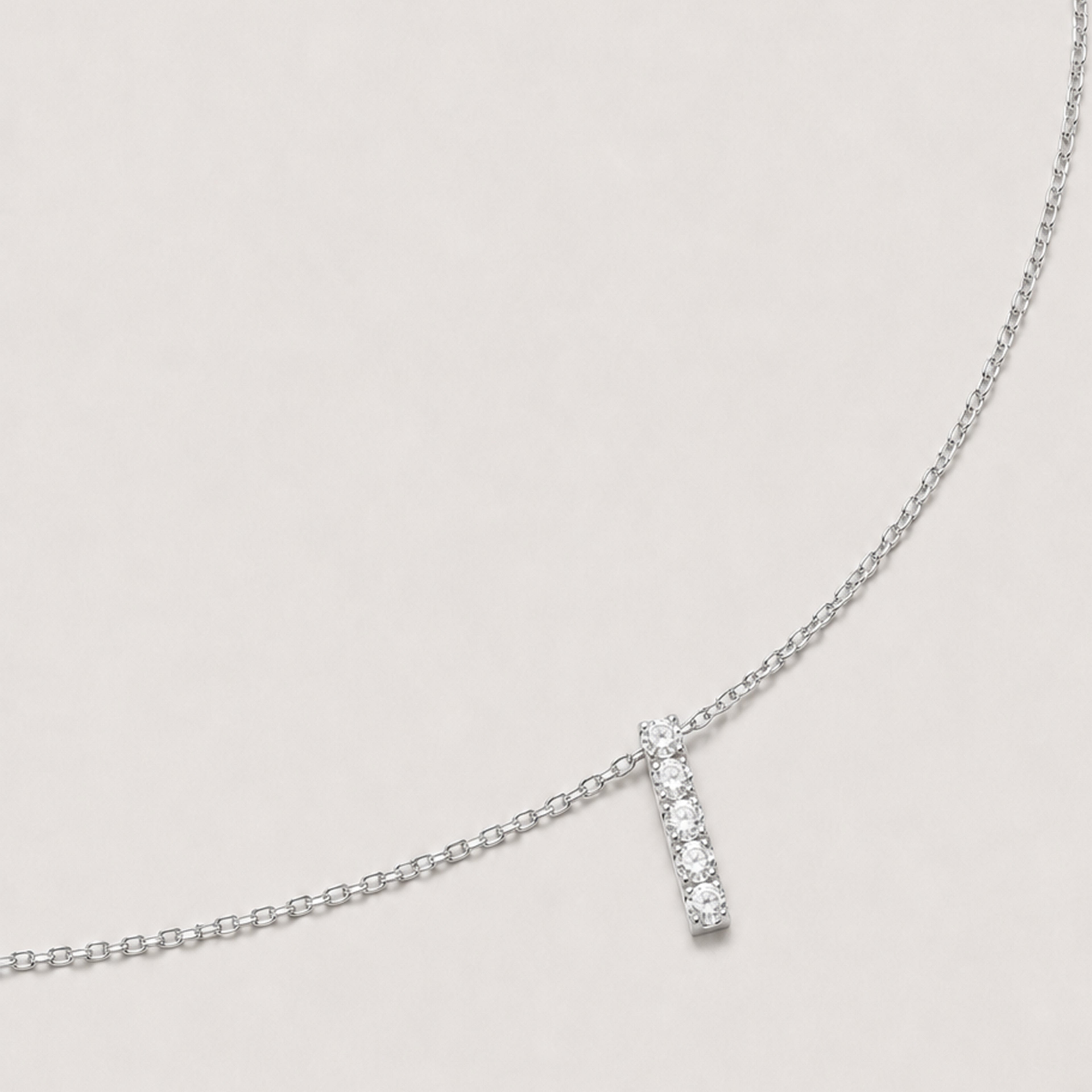 Zircon Bar Necklace
