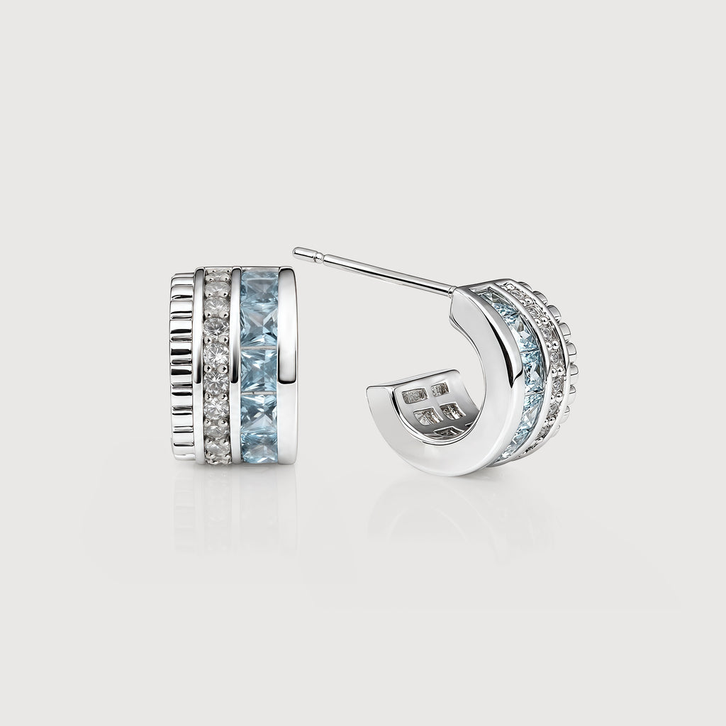 Zircon Huggie Earrings