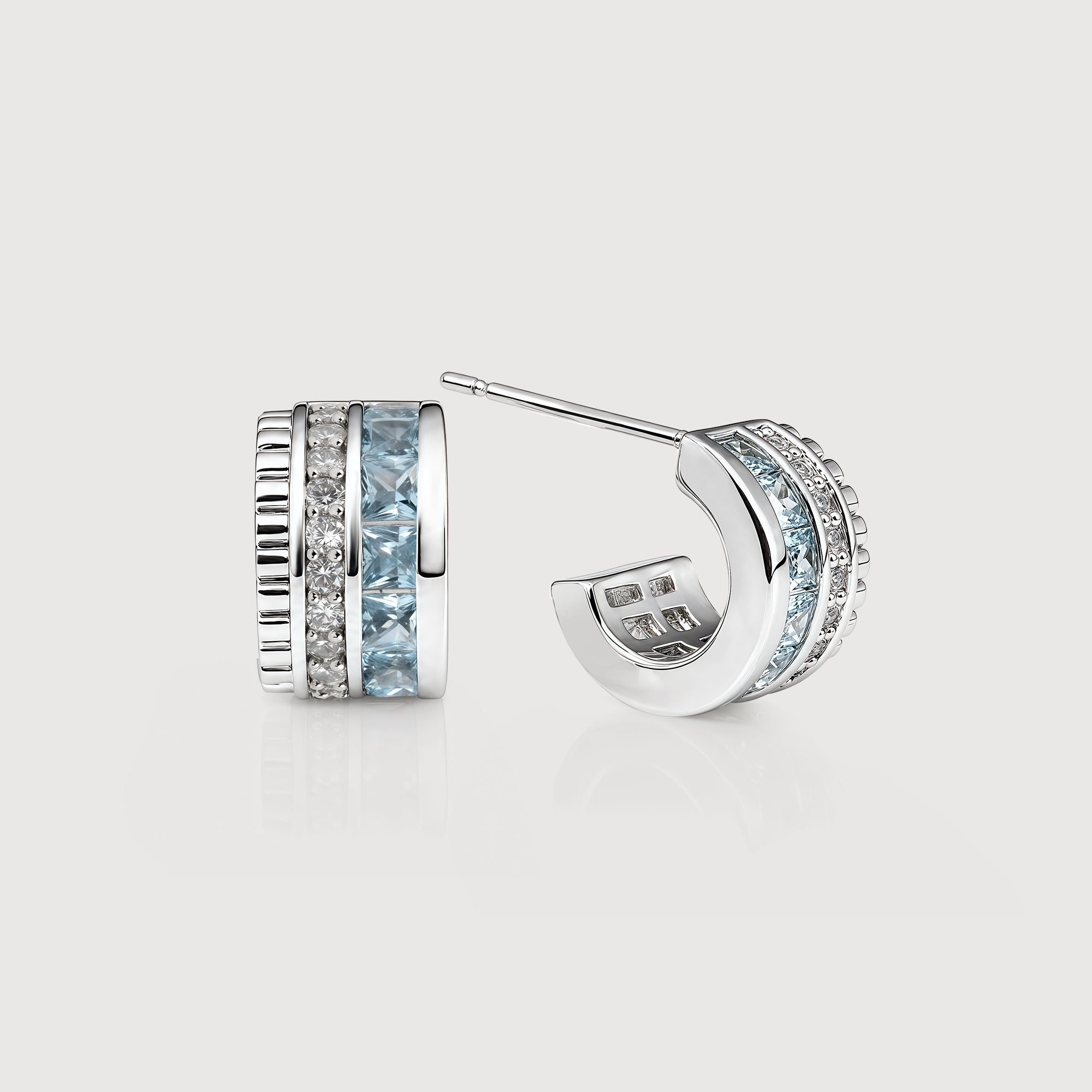 Zircon Huggie Earrings