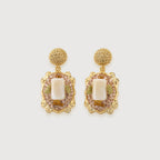 Ornate Shell Drop Earrings