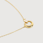 Golden Halo Pendant Necklace