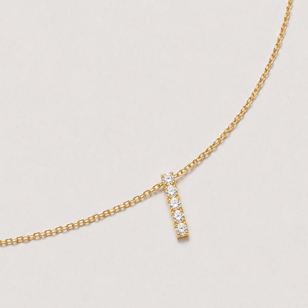 Zircon Bar Necklace
