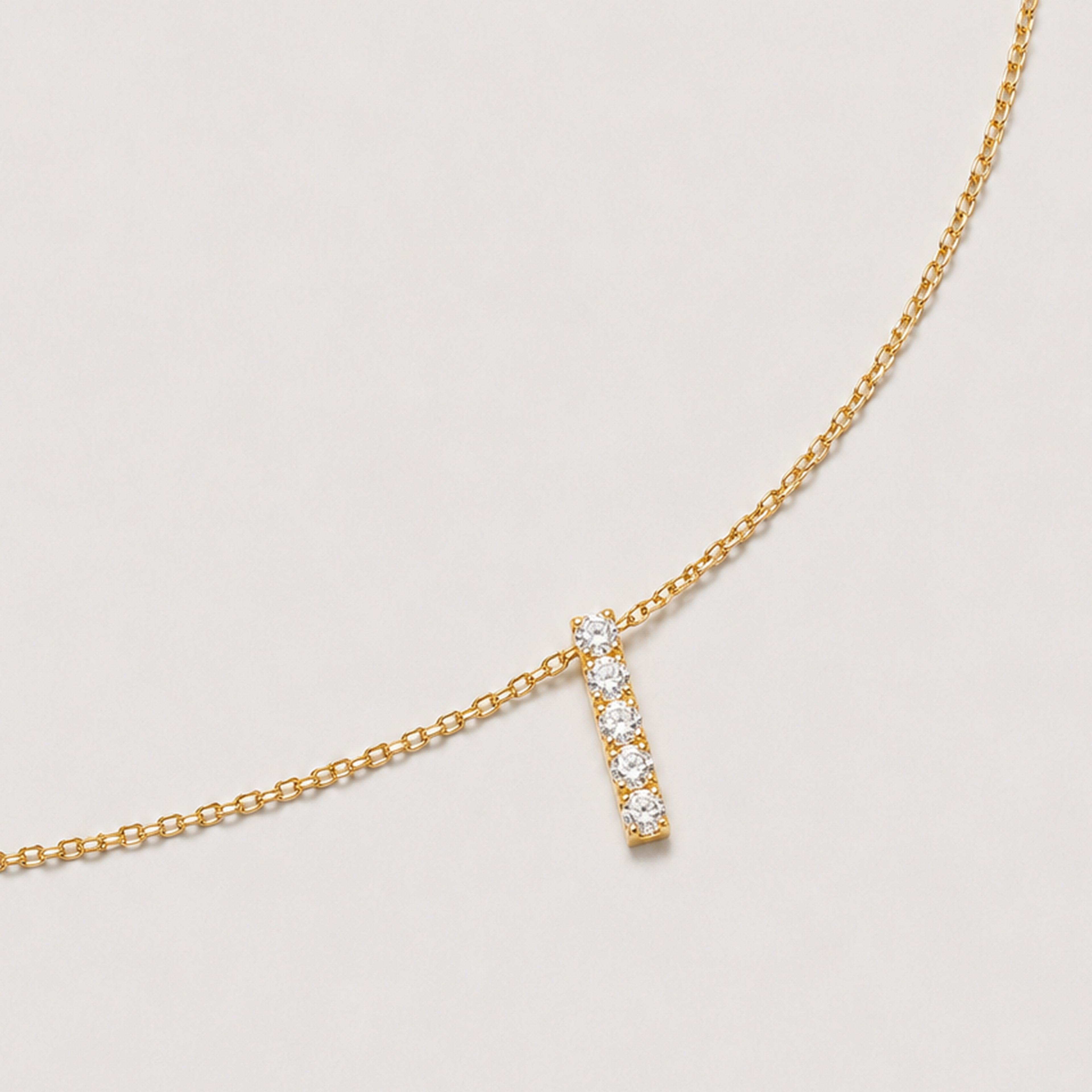 Zircon Bar Necklace