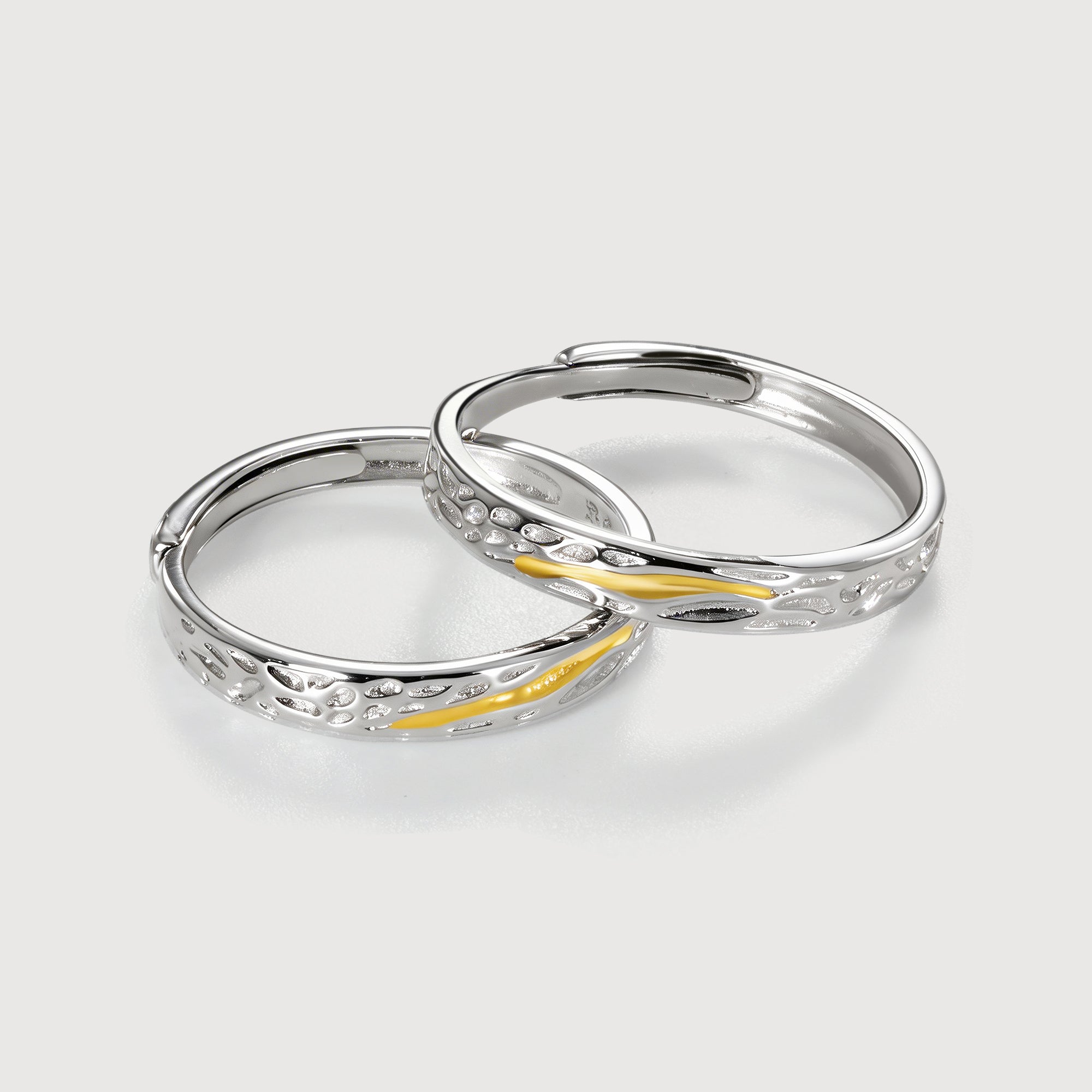Two-Tone Couple Rings