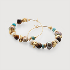 Artisan Beaded Hoops