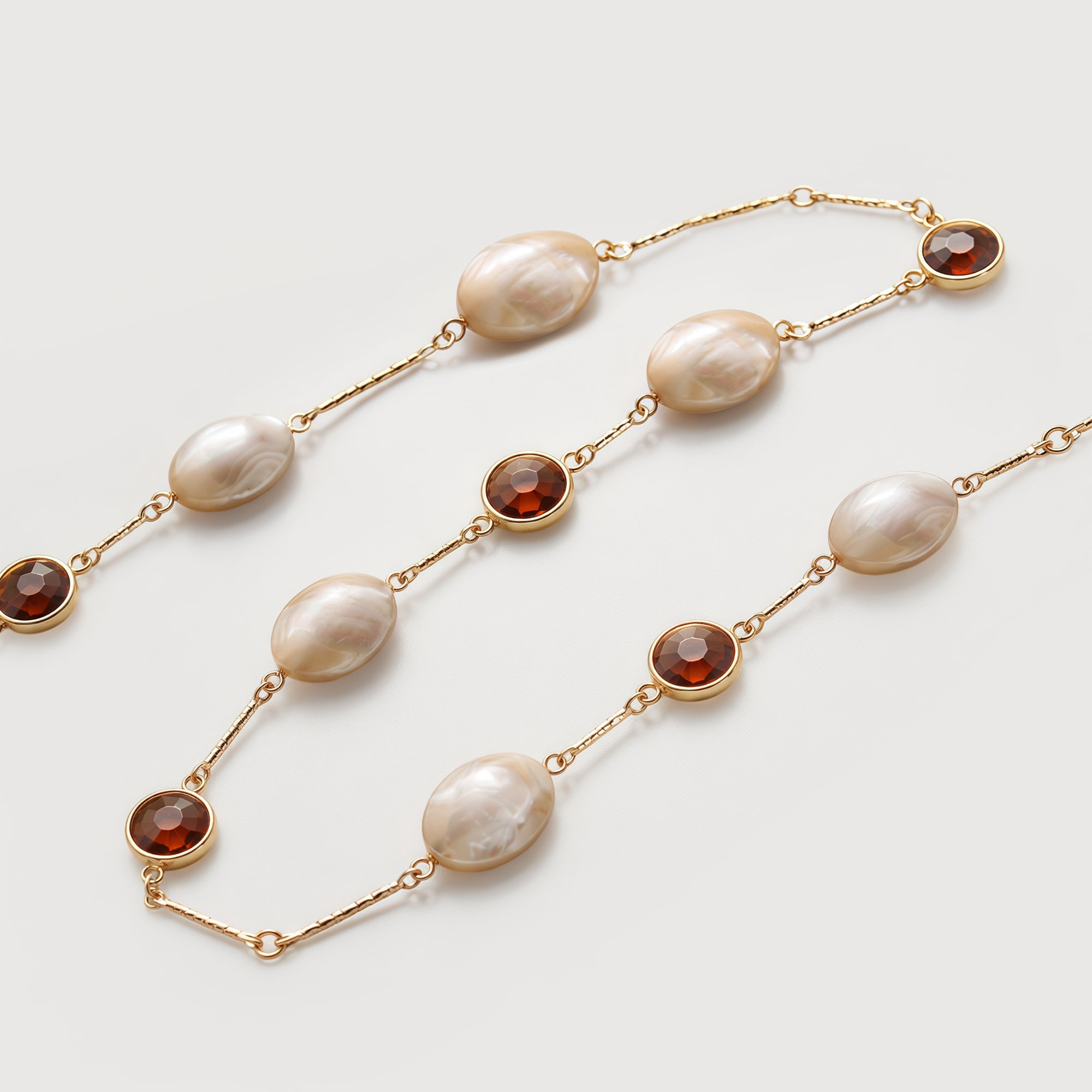 Shell Pearl Gold Necklace