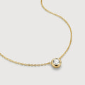 Gold Solitaire Necklace
