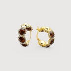 Zircon Hoop Earrings