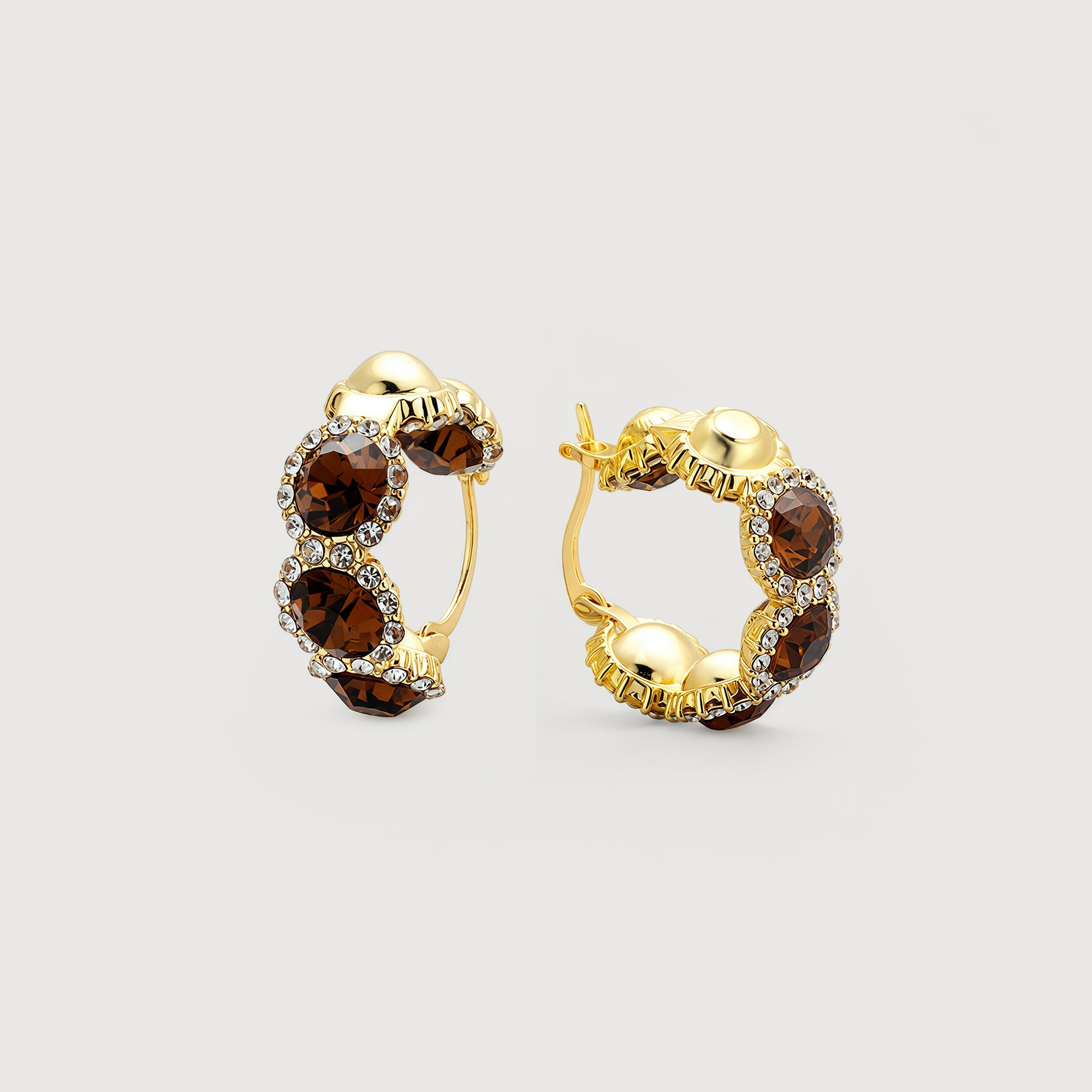 Zircon Hoop Earrings