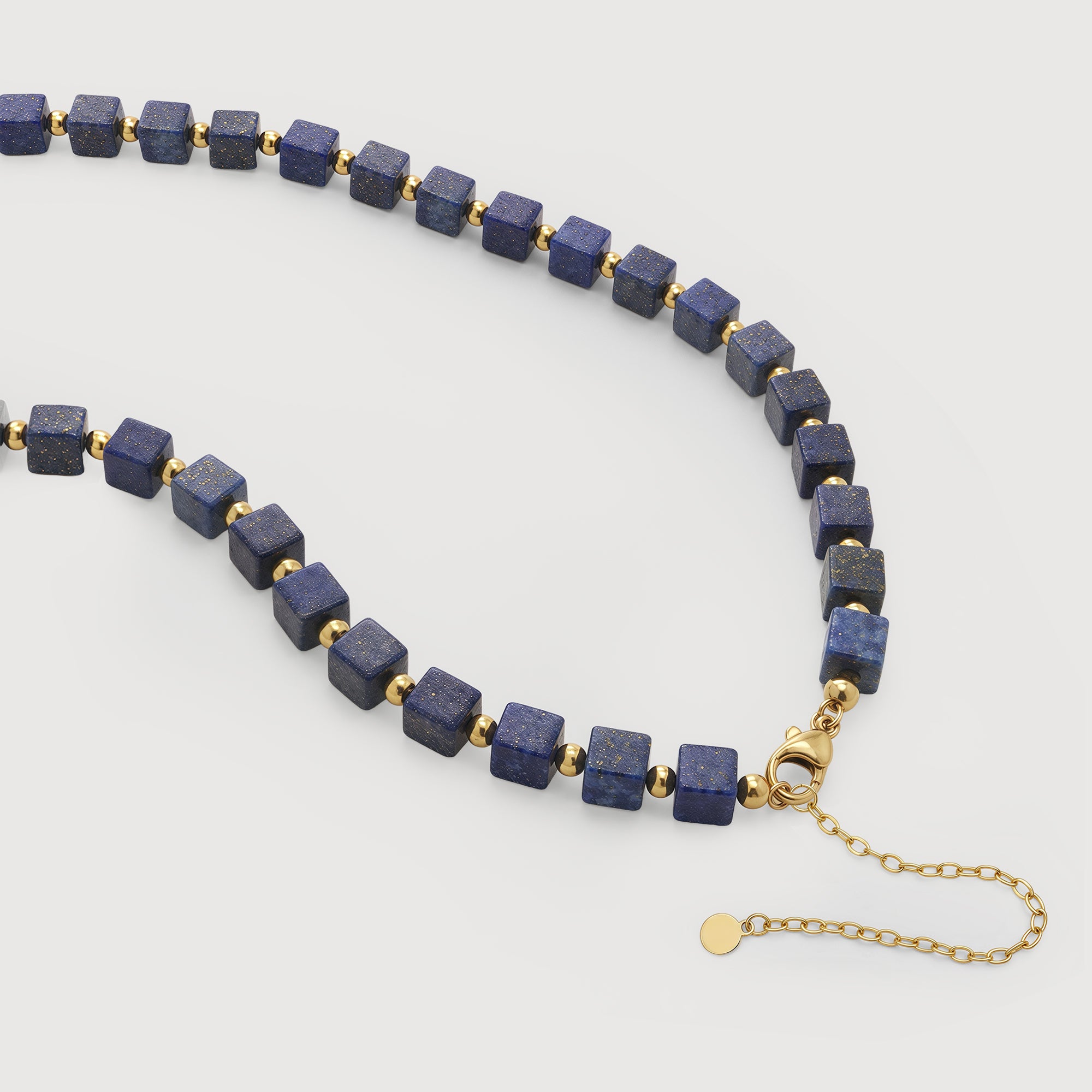 Lapis Cube Necklace