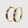 Woven Gold Hoop Earrings
