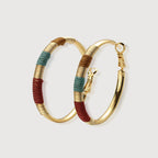 Woven Gold Hoop Earrings