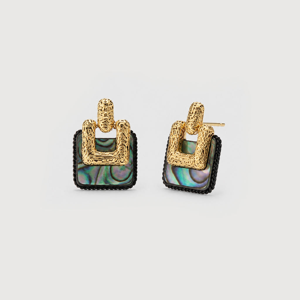 Abalone Shell Drop Earrings