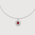 Royal Red Zircon Necklace