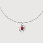 Royal Red Zircon Necklace