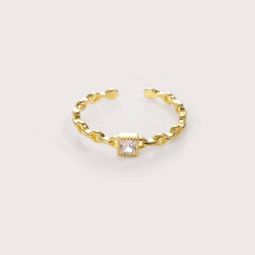 Zircon Chain Ring