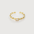 Zircon Chain Ring