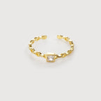 Zircon Chain Ring