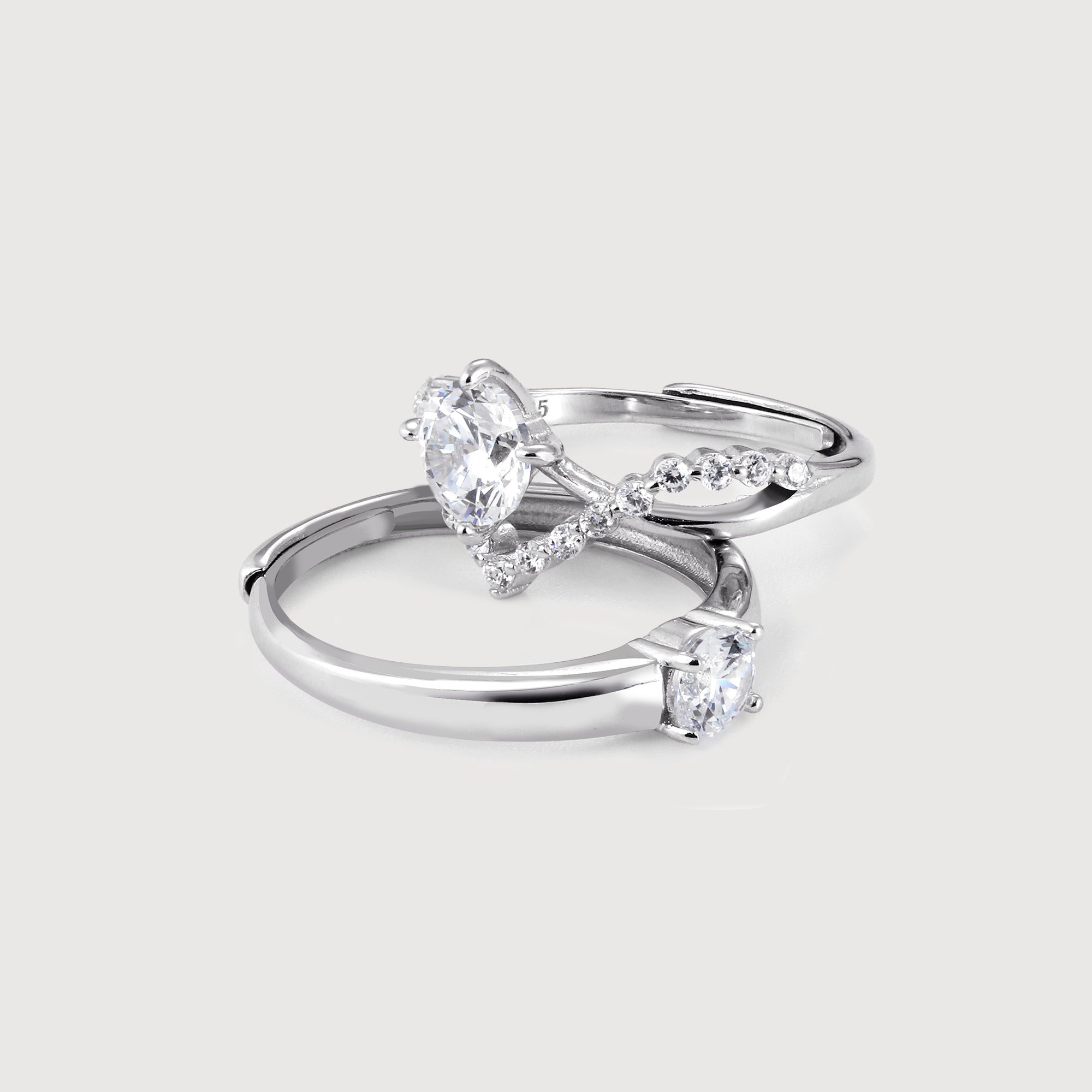 Zircon Couple Rings
