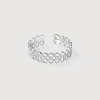Silver Lace Open Ring