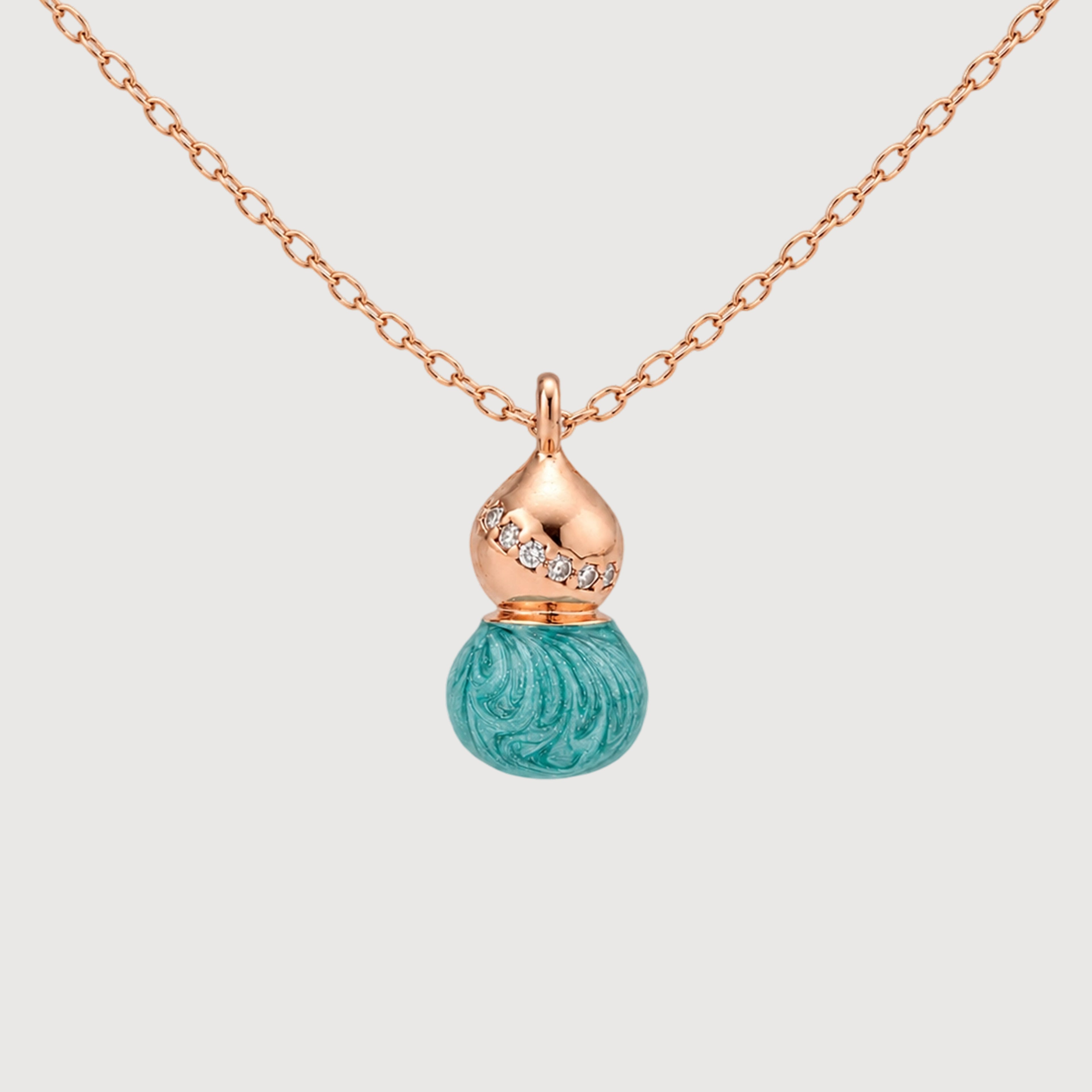 Aqua Drop Necklace