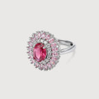 Pink Halo Statement Ring