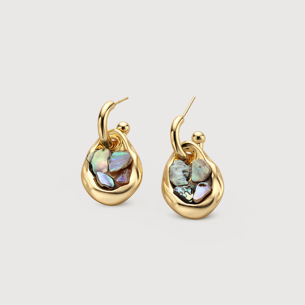 Shell Teardrop Earrings