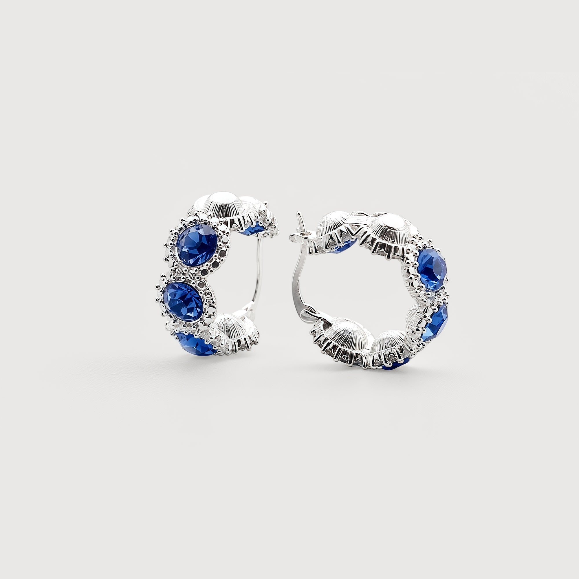 Zircon Hoop Earrings