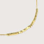 Gold Bar Chain Necklace