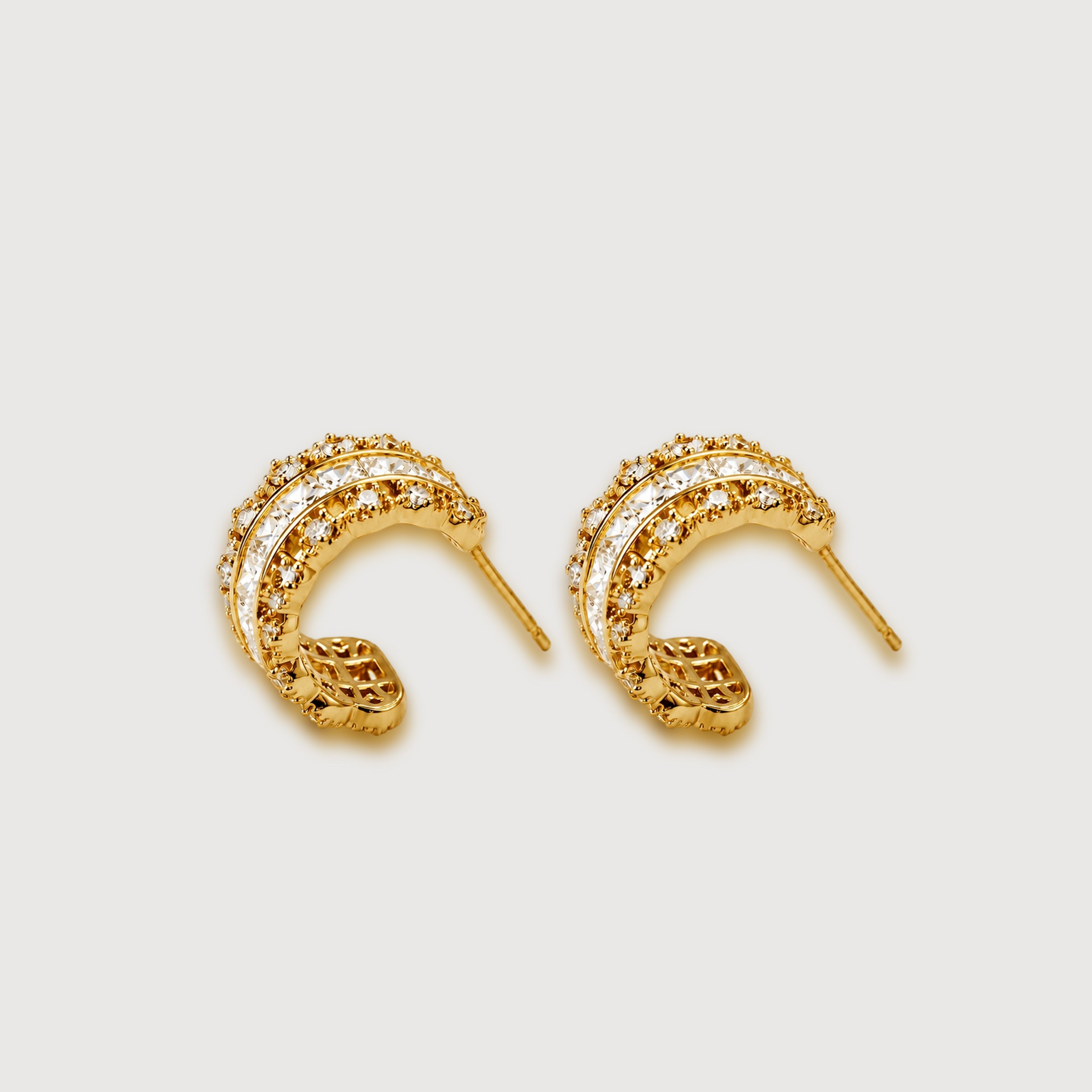 Luxe Zircon Hoop Earrings