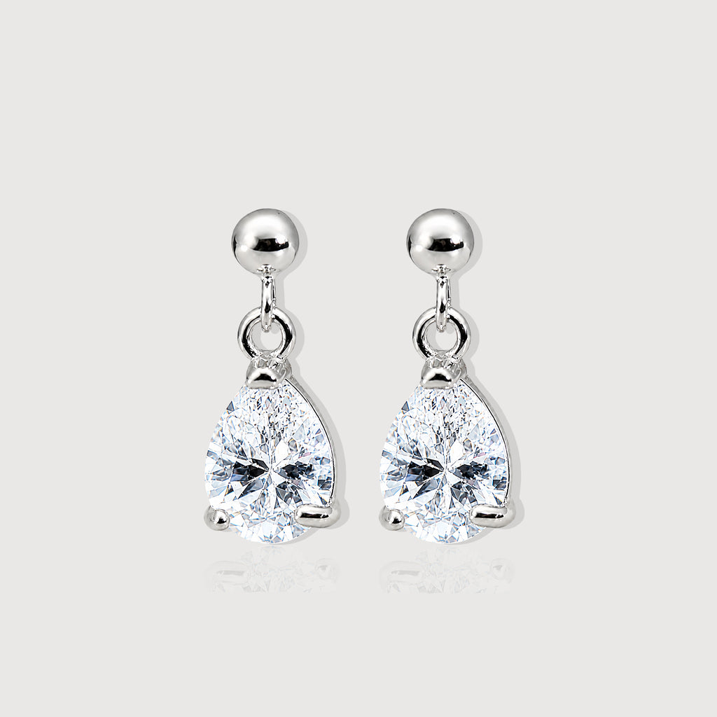 Teardrop Zircon Earrings