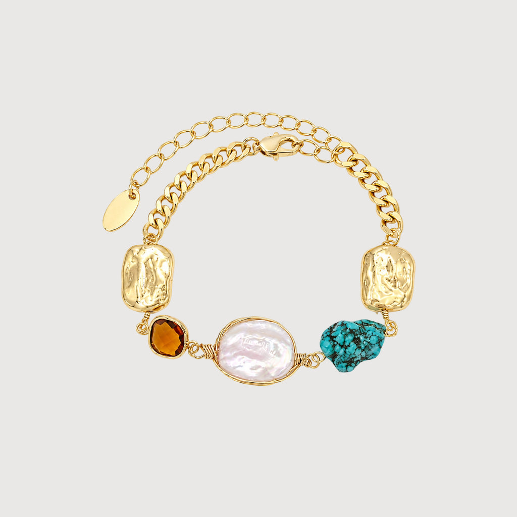 Turquoise Pearl Bracelet