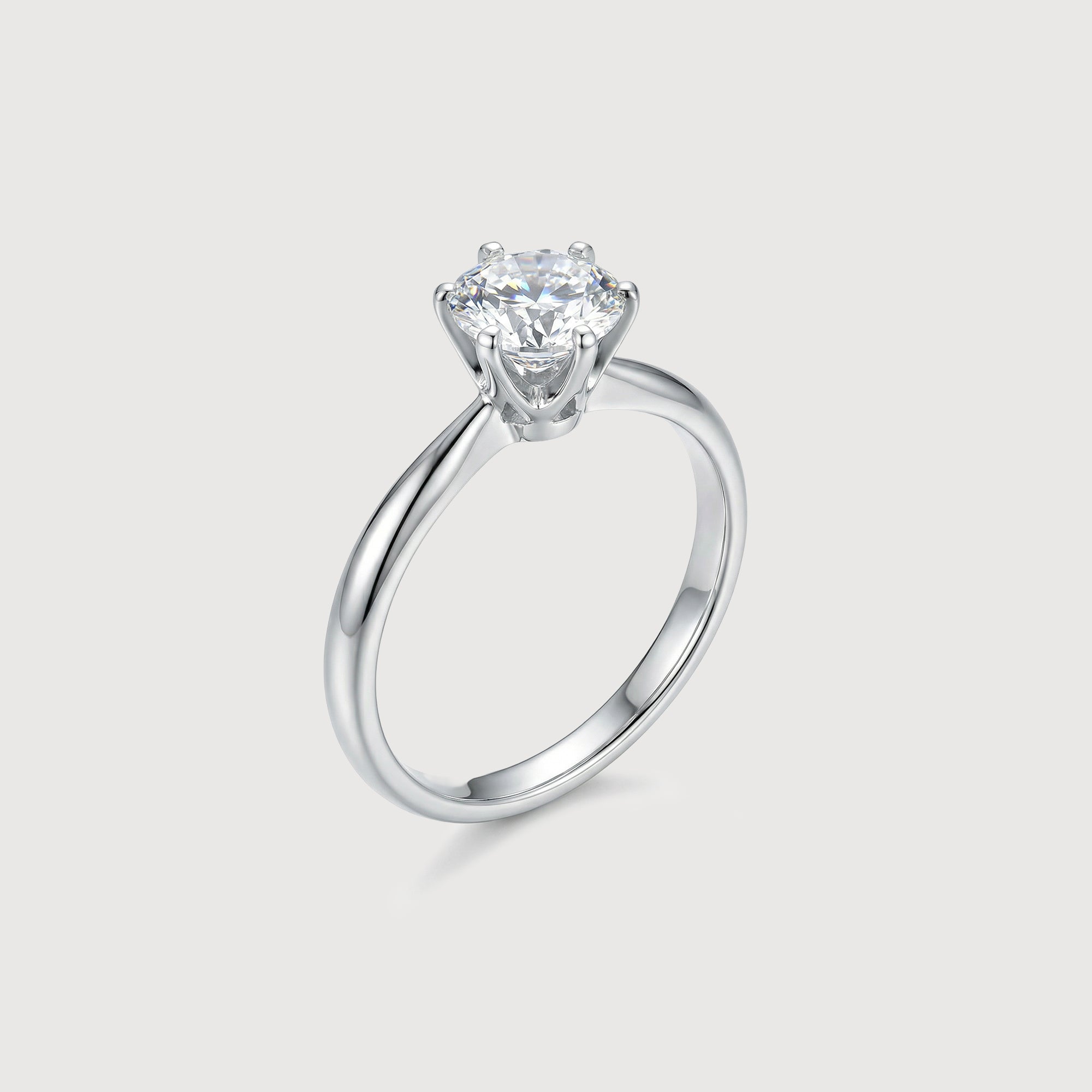 Moissanite Solitaire Ring