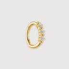 Triple Zircon Huggie