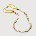 Shell Crystal Gold Necklace