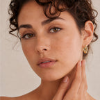 Leaf Huggie Earrings