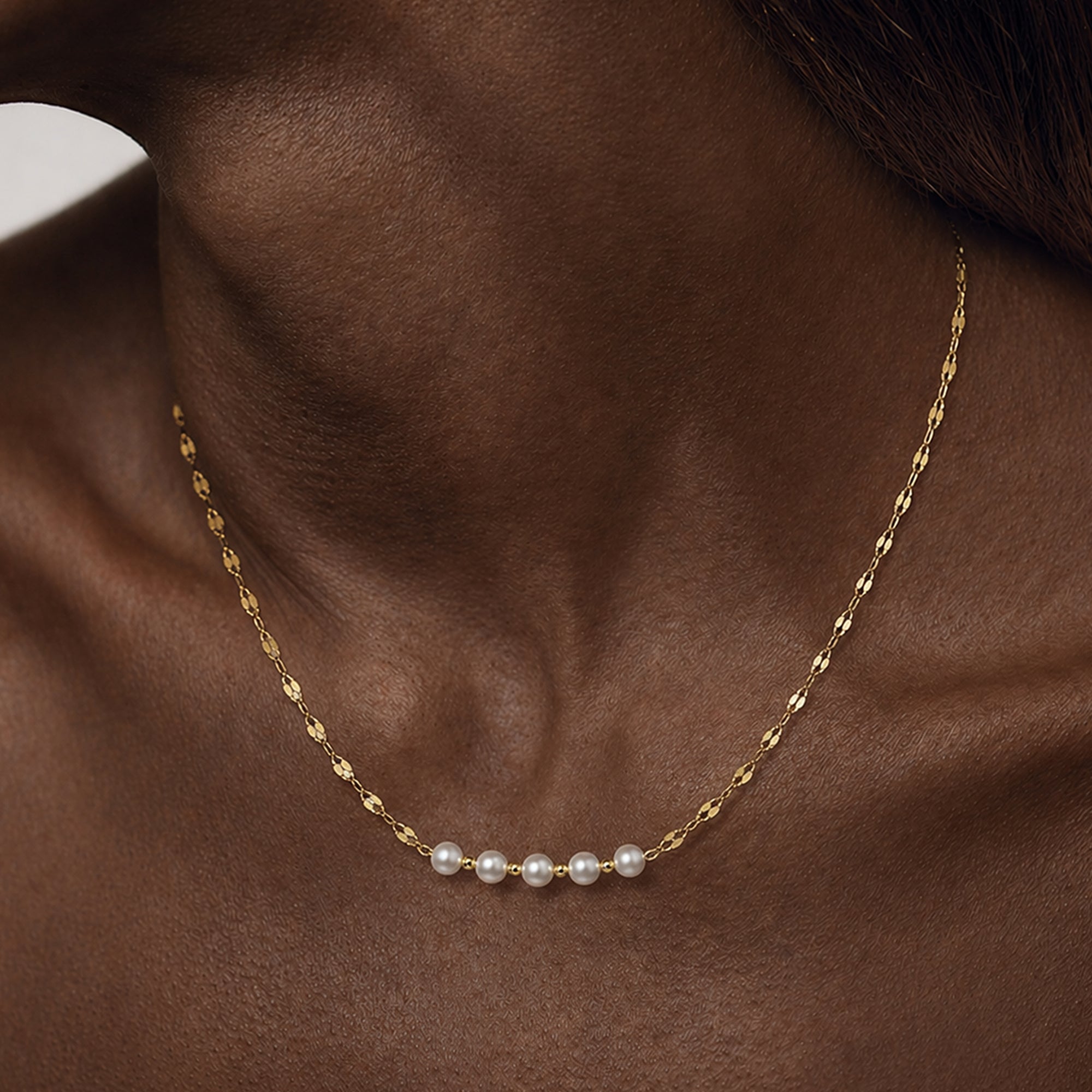 Pearl Station Necklace