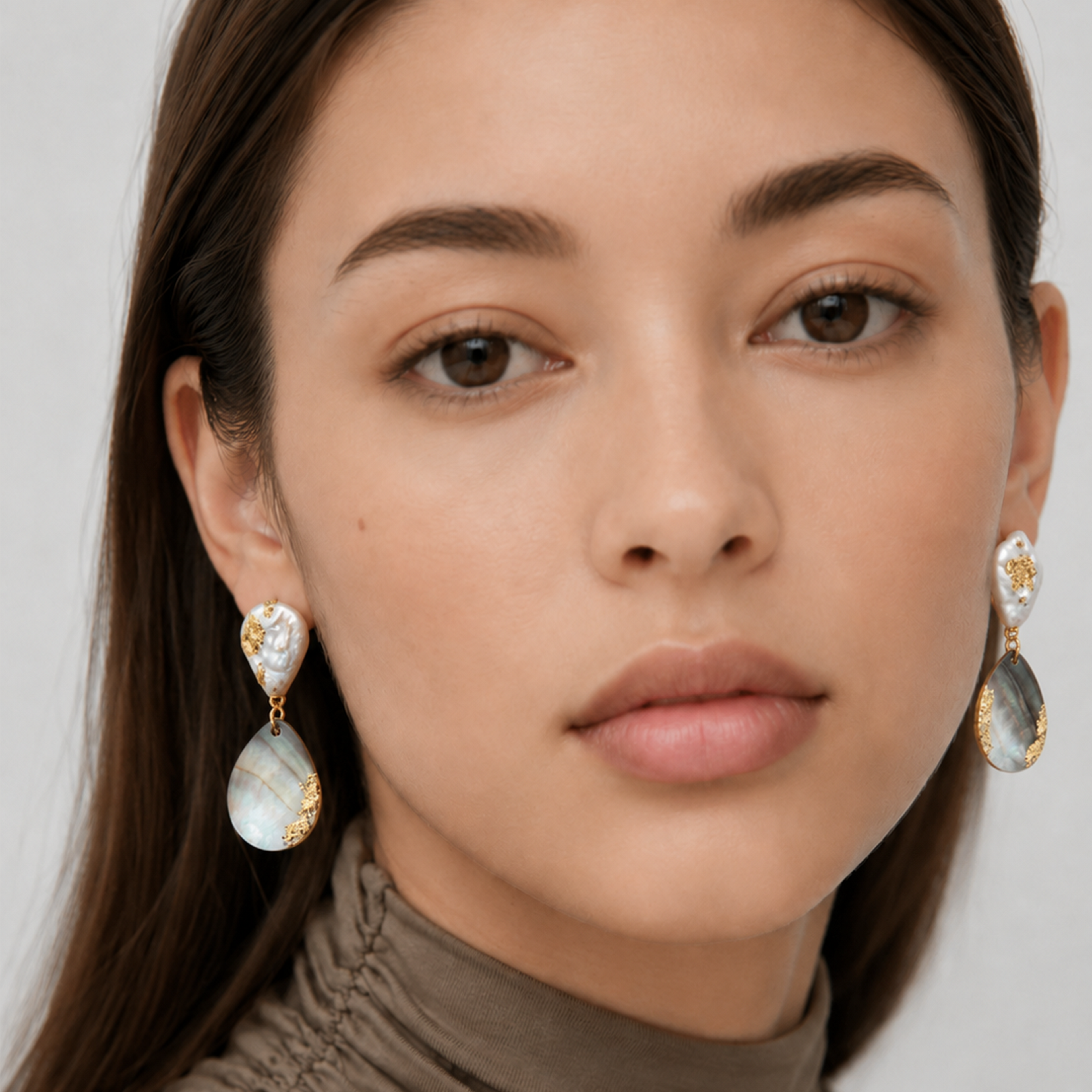 Pearl Shell Drop Earrings