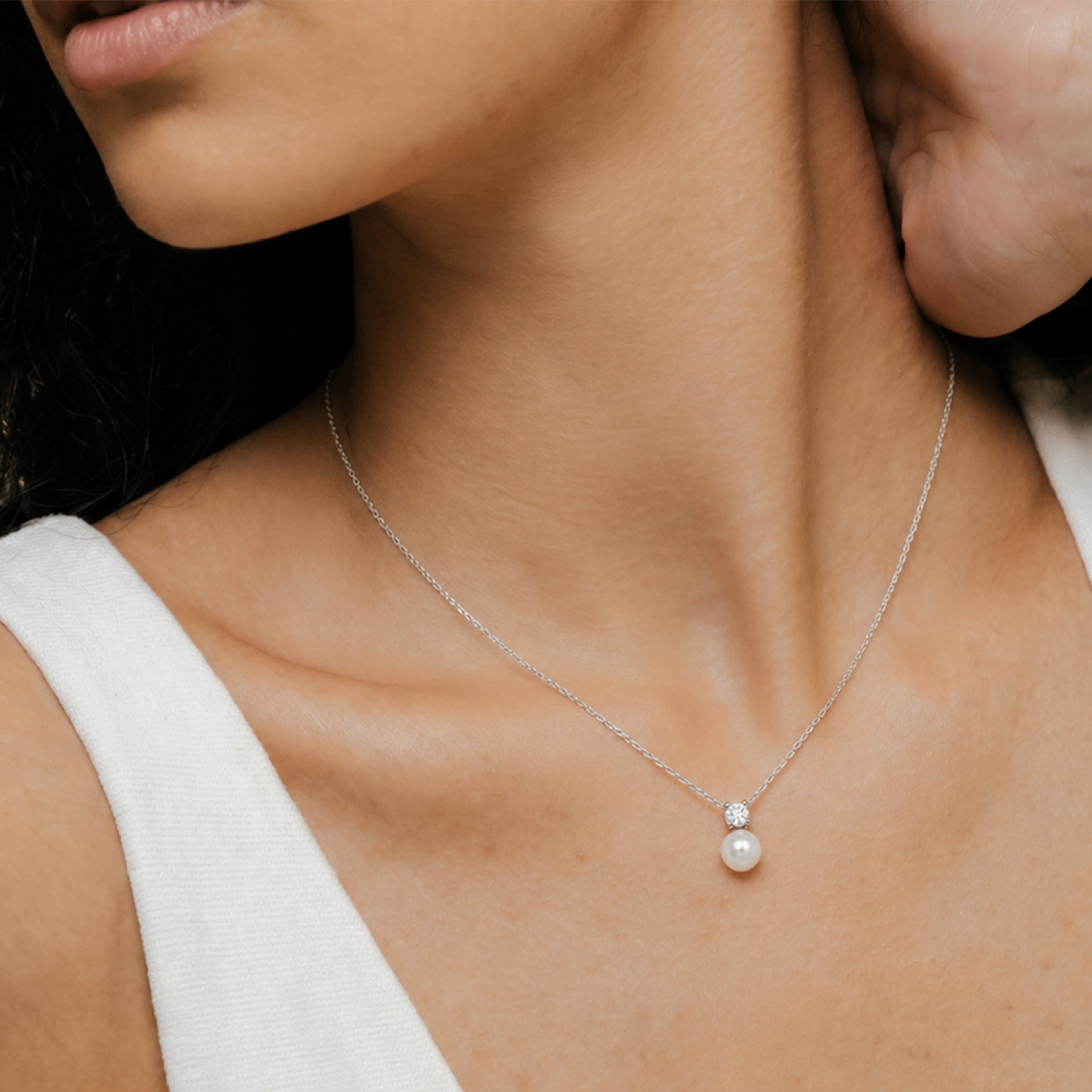 Pearl Silver Necklace