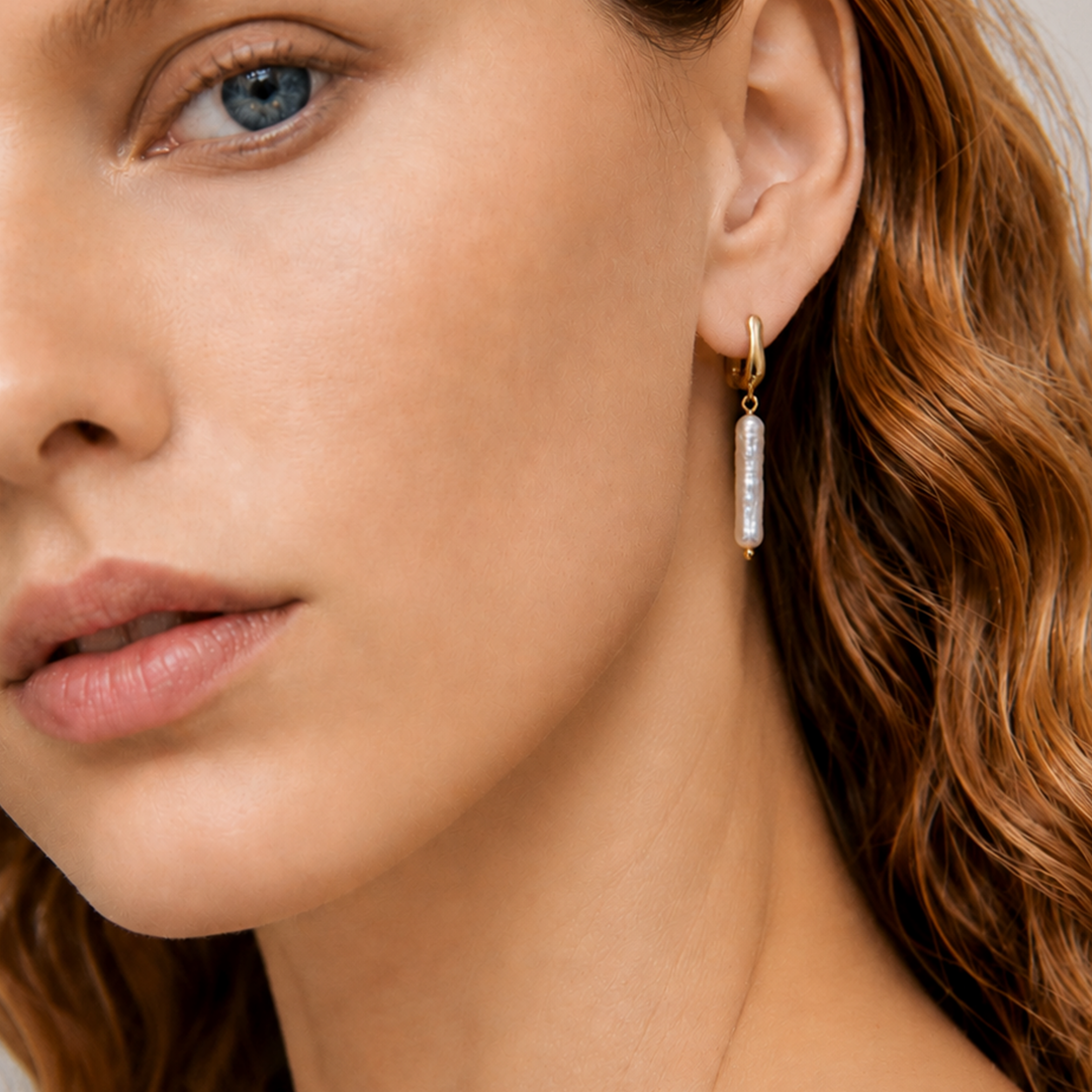 Lustre Pearl Drop Studs