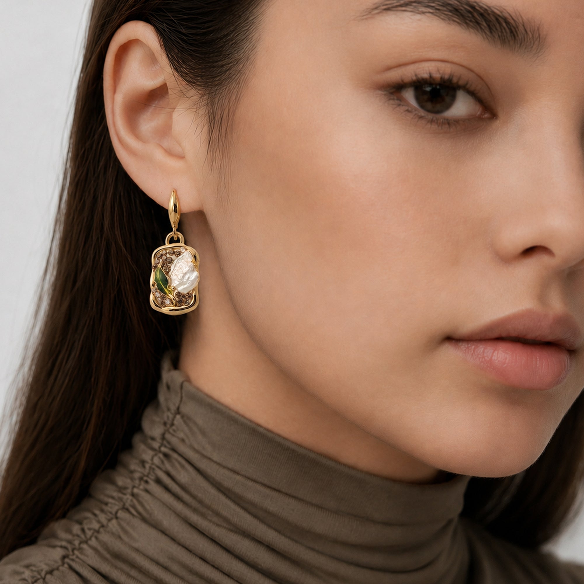 Pearl Garden Drop Earrings