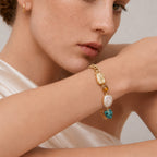 Turquoise Pearl Bracelet