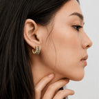 Abalone Hoop Earrings